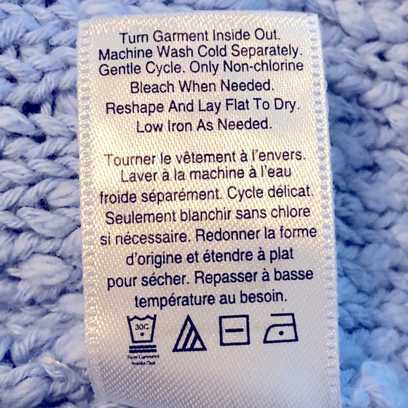 Coldwater Creek 🆕 2X Cotton Textured blue zip cardigan new in original package - Picture 7 of 10